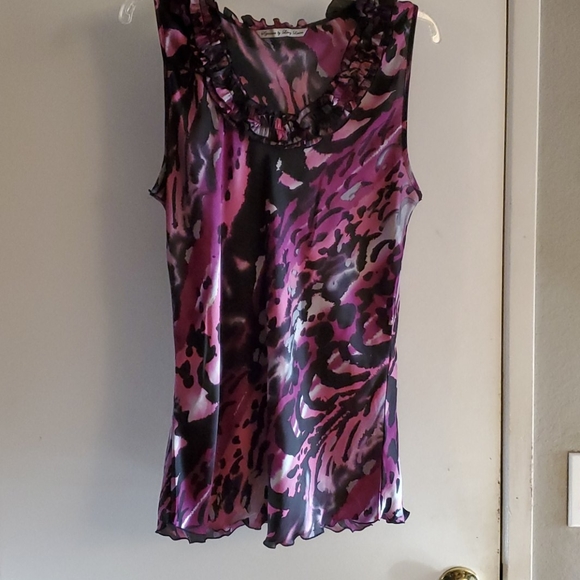 Top purple black cream pink. By Larry Levine - Picture 1 of 11